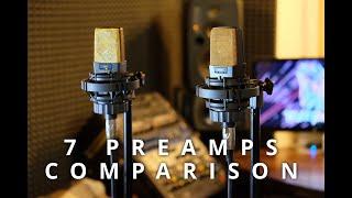 7 Preamps Comparison (Manley, DBX, BAE, Focusrite, UA, RME, Tascam)