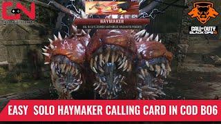 Easy Solo Haymaker Calling Card Challenge in Call of Duty Black Ops 6 Zombies