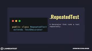 junit extensions RepeatedTest with examples