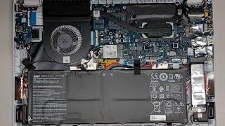 Acer Notebook Computer N19H3 Swift 5 14" SF514-54T-74J4 Disassembly SSD Hard Drive Upgrade Repair