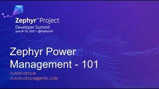 Zephyr Power Management 101