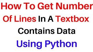 Python Count Number of Lines in Text File  PY Code Tutorial