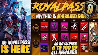 A9 Royal Pass Leaks | 1 To 100 RP Rewards | Upgradable Gun Skins | PUBGM