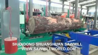 Vertical Band Sawmill With Log Carriage Hydraulic Log Rotation