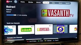 Tamil Live TV channels on Jio Fiber with Plan Rs 999 as on 25th July 2021