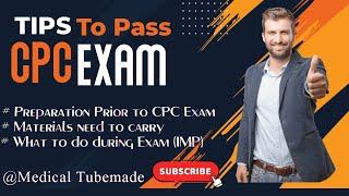 CPC EXAM TIPS | Tips for Taking an AAPC CPC Certification Exam | Preparing For Your  CPC Exam.