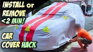 Install/Remove Car Cover in 2mins, Even If You're Alone (for SUV, Sedan, Hatchback)