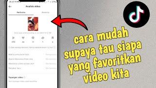 Cara Mengetahui Siapa yang Menambahkan Video Tiktok Kita ke Favorit