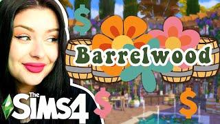 Building Barrelwood Park in BLOOMCREST  Each Lot Increases in BUDGET in The Sims 4