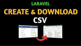 Generate and download CSV file in Laravel 10 with Laravel Pagination | create CSV file