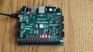 Digital Clock implemented on FPGA Lab7 ECE 3300L