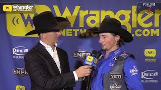 Rusty Wright Wins Round 4 of Saddle Bronc Riding