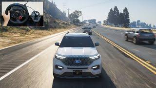 2020 Ford Explorer ST - GTA 5 with Steering Wheel - Logitech G29 Gameplay