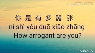 嚣张 Xiāo Zhāng (Arrogant) Lyrics 歌詞 With Pinyin & English Translation