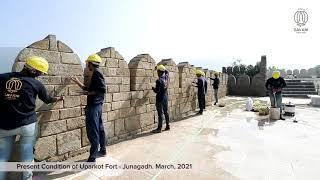 Conservation Restoration Development Uparkort Fort, Junagadh. March-21 - Created by Savani Heritage