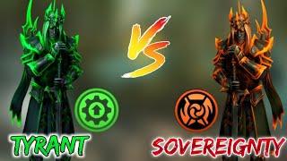 Tyrant vs Sovereignty: Which KOTL talent is better to use? || shadow fight 4: arena