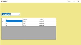 Programming C# tutorial :  filter data in datagridview C# using ComboBox in sql server