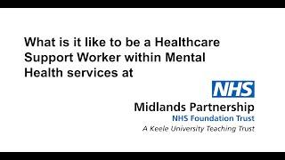 What is it like to be a Healthcare Support Worker within Mental Health Services at MPFT