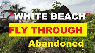 Flying at abandon "White beach" in Suriname.