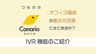 Canario（カナリオ）IVR機能のご紹介