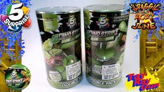 Glow in the Dark Dinos!!! Zuru 5 Surprise Dino Strike Glow in Dark 2 pack! Honest toy review!