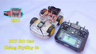 How to Make RC Car using FlySky i6 Transmitter | DIY Remote Control Car