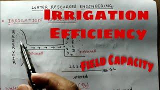 Irrigation Efficiency| Water Resources Engineering | Field Capacity