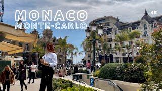 Monaco, Monte-Carlo  April 2023- 4K HDR Walking Tour