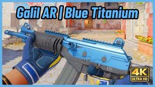 Galil AR Blue Titanium | CS2 All Floats In-Game Showcase [4K]