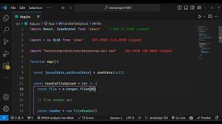 React.js SheetJS Example to Read Excel File and Show Data in Bootstrap Table in Browser