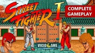 Street Fighter 1 (1987) - Complete Gameplay