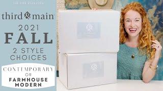 Third and Main Fall 2021 SPOILER Modern Farmhouse Home Decor & the *NEW* Contemporary Home Decor Box