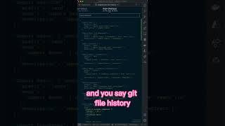 Time Travel! #programming #code #vscode