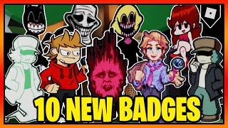 How to get ALL 10 NEW BADGES + FNF SKINS/MORPHS in TREVOR CREATURES KILLER 2 || Roblox