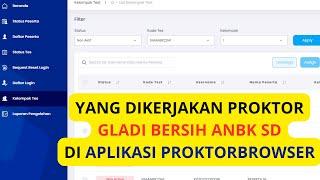 YANG DIKERJAKAN PROKTOR GLADI BERSIH ANBK SD DI APLIKASI PROKTOR BROWSER