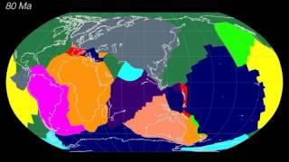 Evolution of the global network of tectonic plates 200 million years ago to present