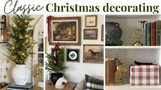 CHRISTMAS DECORATING 2024  Dickens Inspired Vintage Christmas Decor | Classic Christmas Decorating