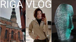 VLOG. Рига, красивое утро, новая выставка работ из стекла, кафе Mīkla, магазин Moop 