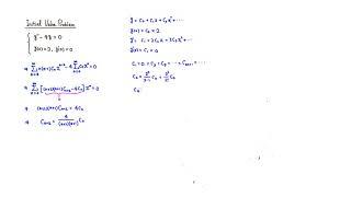 Initial Value Problem by Power Series Method