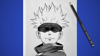 How To Draw Satoru Gojo Easy Step By Step | Satoru Gojo Drawing | Jujutsu Kaisen