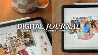 Digital Journal with me, Weekly Recap, Life Journal on iPad, Goodnotes Collage, Documenting Life