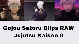 Gojou Satoru Clips RAW Jujutsu kaisen 0 | HD Quality Long Duration (link download in description)