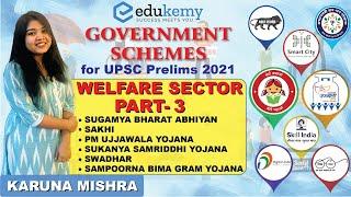 Important Government Schemes For Prelims 2021 | Welfare Sector Schemes in India - Part 3 | Edukemy