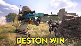 Our First Win on Deston! - PUBG's New Map
