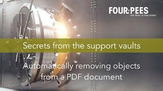 Automatically removing objects from a PDF document