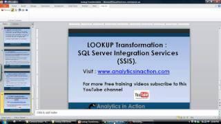 Lookup Transformation in SQL Server Integration Services (SSIS)