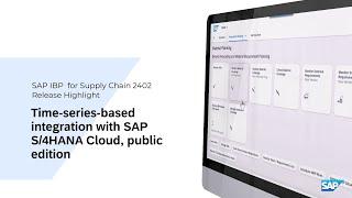 Time-Series-Based Integration with SAP S/4HANA Cloud Public Edition