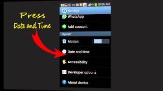 How to set date and time in android phone