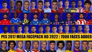 PES 2017 MEGA FACEPACK HD 2022 | 7000 FACES ADDED
