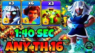 6 x Root Riders + 3 x E-Titans are OVERPOWERED!!! BEST TH16 Attack Strategy (Clash of Clans)